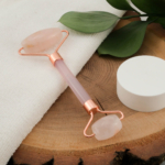 Pembe Kuvars Doğal Taş Face Roller (Masaj Aleti)