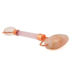 Pembe Kuvars Doğal Taş Face Roller (Masaj Aleti) - Görsel 2