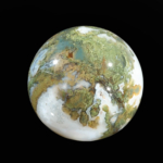 Moss Agate (Yosunlu Akik) Doğal Taş Küre - Görsel 5