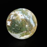 Moss Agate (Yosunlu Akik) Doğal Taş Küre - Görsel 6