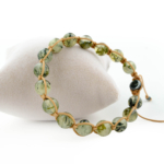 Prenhite (Prehnite) Doğal Taş Örme Bileklik - Görsel 4