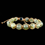 Prenhite (Prehnite) Doğal Taş Örme Bileklik - Görsel 5