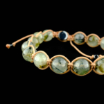 Prenhite (Prehnite) Doğal Taş Örme Bileklik - Görsel 6