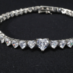 Swarovski Taşlı 925 Ayar Gümüş İthal Bileklik - Görsel 6