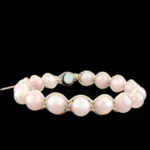 Pembe Kuvars Doğal Taş Örme Bileklik (8mm) - Görsel 6