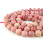 Pembe Rodonit Doğal Taş Dizi (6mm) - Görsel 3