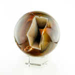 Agate (Akik) Doğal Taş Küre - Görsel 2