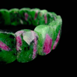 6A Kalite Ruby Zoisit (Yakutlu Anyolit) Doğal Taş Rolex Bileklik - Görsel 6