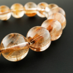 8A+Kalite Özel Altın Rutil Kuvars (Golden healer) Doğal Taş Bileklik (11-12mm) - Görsel 7