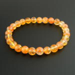5A+Kalite Sarı Topaz Doğal Taş Bileklik (7-8mm) - Görsel 5