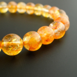 5A+Kalite Sarı Topaz Doğal Taş Bileklik (7-8mm) - Görsel 6