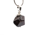Lal (Garnet) Doğal Taş Metal Kolye - Görsel 3