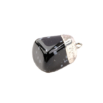 Obsidyen Doğal Taş Metal Kolye - Görsel 2