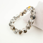 Özel Herkimer Diamond (Elmas) Doğal Taş Bileklik (12-13mm) - Görsel 2