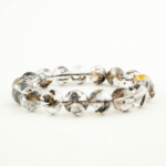 Özel Herkimer Diamond (Elmas) Doğal Taş Bileklik (12-13mm) - Görsel 4