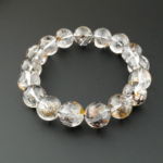 Özel Herkimer Diamond (Elmas) Doğal Taş Bileklik (12-13mm) - Görsel 6