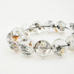 Özel Herkimer Diamond (Elmas) Doğal Taş Bileklik (16-17mm) - Görsel 5
