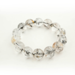 Özel Herkimer Diamond (Elmas) Doğal Taş Bileklik (16-17mm) - Görsel 3