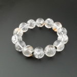 Özel Herkimer Diamond (Elmas) Doğal Taş Bileklik (16-17mm) - Görsel 6