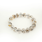 Özel Herkimer Diamond (Elmas) Doğal Taş Bileklik (11-12mm) - Görsel 3