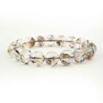 Özel Herkimer Diamond (Elmas) Doğal Taş Bileklik (11-12mm) - Görsel 4