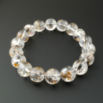 Özel Herkimer Diamond (Elmas) Doğal Taş Bileklik (11-12mm) - Görsel 6