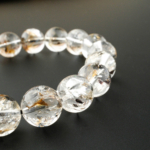 Özel Herkimer Diamond (Elmas) Doğal Taş Bileklik (11-12mm) - Görsel 7