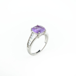 Ametist Taşı Gümüş Bayan Yüzük (2.5ct) - Görsel 2