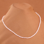 Morganit Doğal Taş Disk Model Kolye (2mm) - Görsel 7
