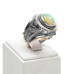 Opal Taşı Gümüş Erkek Yüzük (4ct) - Görsel 5