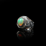Opal Taşı Gümüş Erkek Yüzük (4ct) - Görsel 6