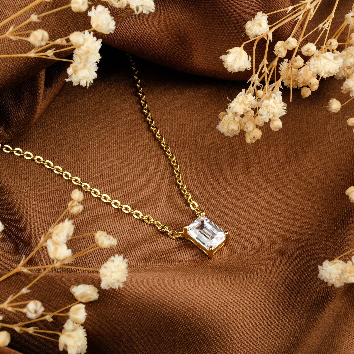 Orijinal-Swarovski-Tasli-925-Ayar-Gumus-kolye1-0.jpg Orijinal Swarovski Taşlı Gümüş Gold Kolye - Görsel 1
