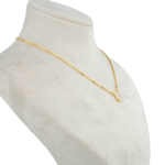 Orijinal Swarovski Taşlı Gümüş Gold Kolye - Görsel 3