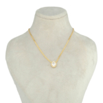 Orijinal Swarovski Taşlı Gümüş Gold Kolye - Görsel 2