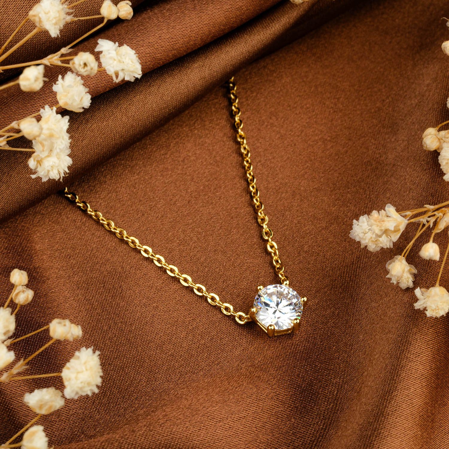 Orijinal-Swarovski-Tasli-925-Ayar-Gumus-kolye3-0.jpg Orijinal Swarovski Taşlı Gümüş Gold Kolye - Görsel 1