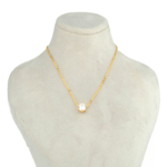 Orijinal Swarovski Taşlı Gümüş Gold Kolye - Görsel 2