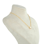 Orijinal Swarovski Taşlı Gümüş Gold Kolye - Görsel 3