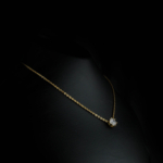 Orijinal Swarovski Taşlı Gümüş Gold Kolye - Görsel 5