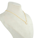 Orijinal Swarovski Taşlı Gümüş Gold Kolye - Görsel 3