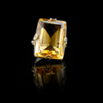 Sitrin Doğal Taş Gümüş Bayan Yüzük (18 ct) - Görsel 6