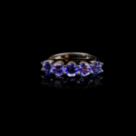 Tanzanit Beştaş Gümüş Bayan Yüzük (1.15ct) - Görsel 5