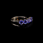 Tanzanit Beştaş Gümüş Bayan Yüzük (1.15ct) - Görsel 6