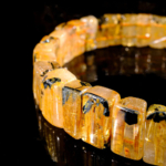5A+ Kalite Altın Rutil Kuvars (Golden healer) Doğal Taş Rolex Bileklik - Görsel 4