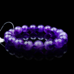 5A Kalite Ametist Doğal Taş Bileklik (11-12mm) - Görsel 4