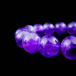 5A Kalite Ametist Doğal Taş Bileklik (11-12mm) - Görsel 5