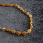 toptan doğal taş dizi sitrin 6x8mm arpa kesim profesyonel dizim için doğal taş