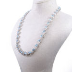 Blue Topaz Doğal Taş Gümüş Bayan Kolye - Görsel 4