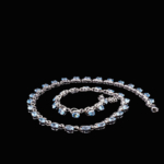 Blue Topaz Doğal Taş Gümüş Bayan Kolye - Görsel 5
