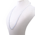 Blue Topaz Doğal Taş Bayan Kolye (2-3mm) - Görsel 3