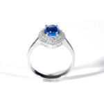 Blue Topaz Doğal Taş Gümüş Bayan Yüzük - Görsel 3